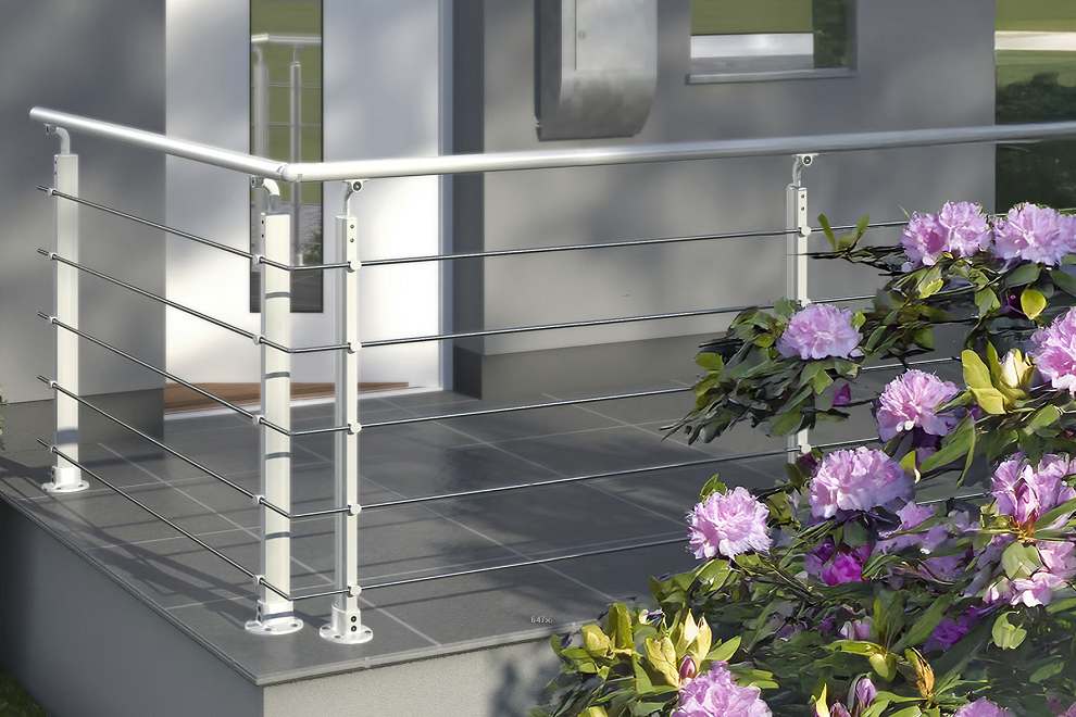 Balkongel�nder aus Aluminium in Wei�