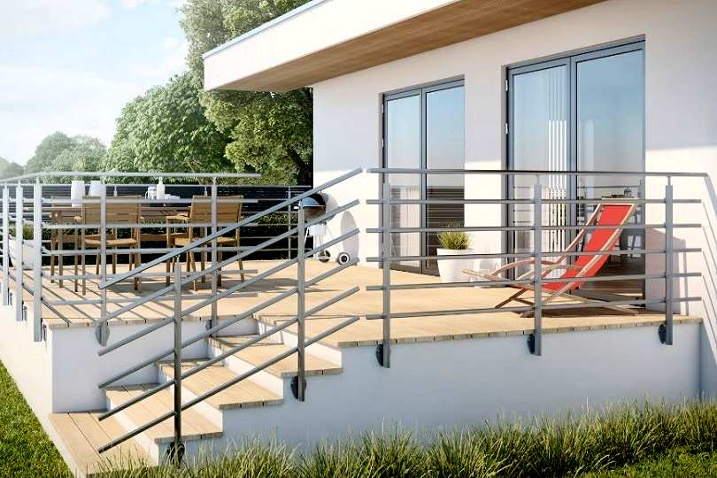 Balkon, Terrassen und Treppengel�nder Aluminium